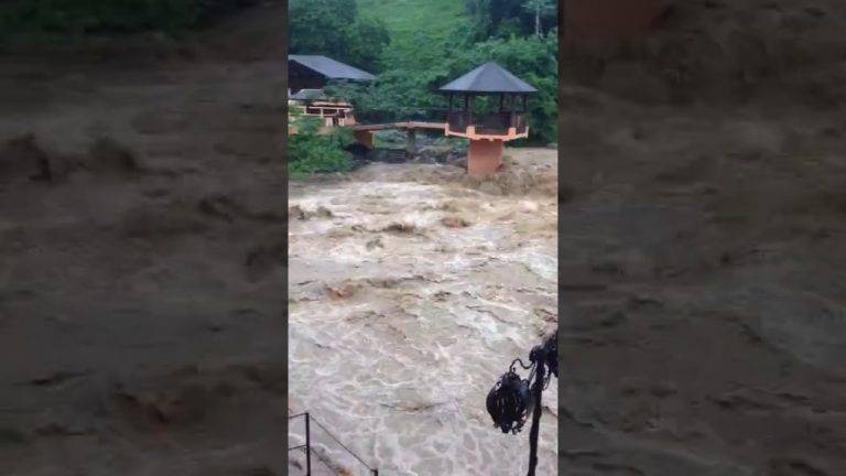 VIDEO: Sorprendente crecida del río Jimenoa