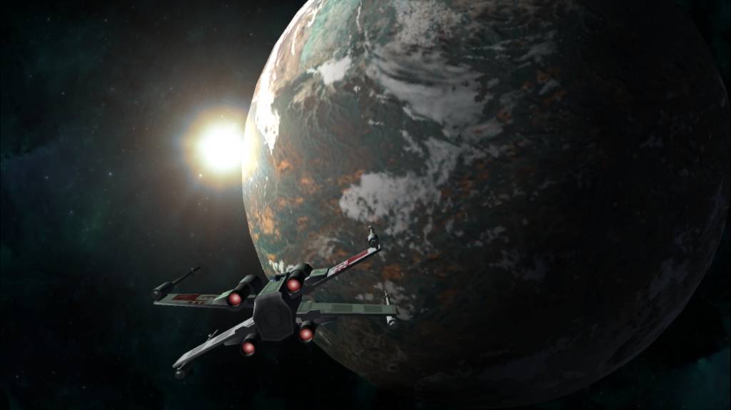 VIDEO: Una nave de ‘Star Wars’ aterriza en Hollywood para el estreno de la nueva cinta de la saga