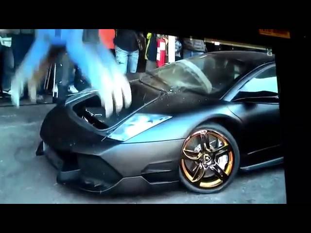 VIDEO: Lamborghini Murciélago LP-640 destruido por el gobierno de Taiwan por tener placa falsa