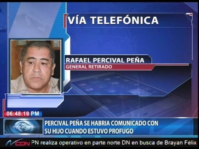 [Audio] Rafael Percival Peña presunatamente se habría comunicado y alertado a su hijo cuando estuvo prófugo
