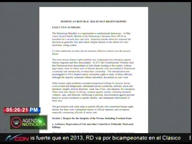 Nuevo informe Departamento Estado de EE.UU crítica a RD por casos de corrupción