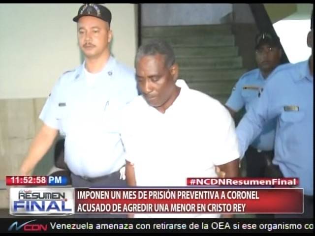 Un mes de prisión preventiva para coronel que golpeó a tres mujeres en Cristo Rey, incluyendo menor Un mes de prisión preventiva para coronel que golpeó a tres mujeres en Cristo Rey, incluyendo menor