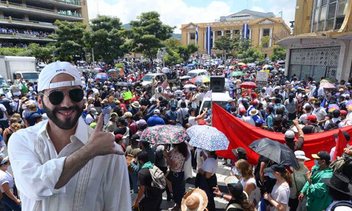 Congreso de El Salvador prohíbe concentraciones multitudinarias tres días luego de que miles protestaron contra Bukele
