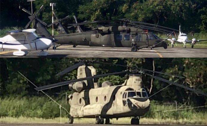 Ministerio de Defensa dice helicópteros norteamericanos aterrizaron por falta de combustible en Puerto Plata