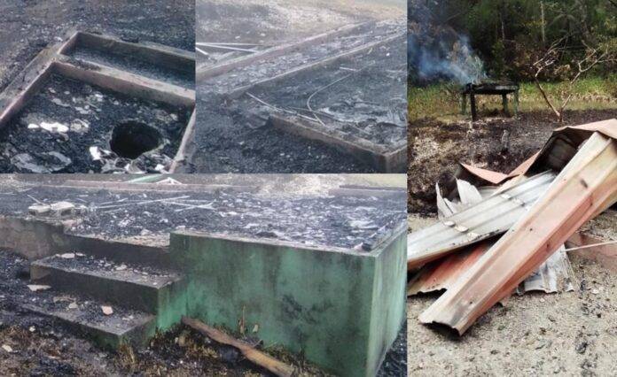 Desaprensivos queman Centro de Control y Vigilancia de Medio Ambiente en Cachote, Barahona