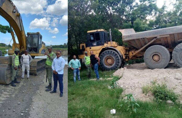Medio Ambiente apresa operador extrayendo material del río San Juan, incauta equipo y someterá a Galadosa