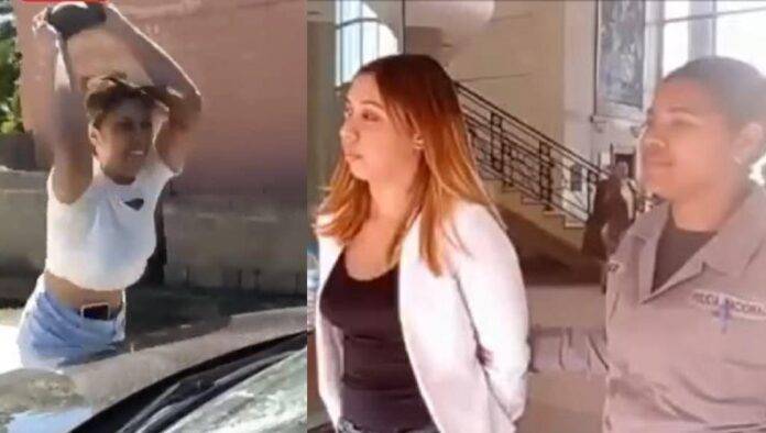 Solicitan prisión preventiva contra mujer que destruyó cristales a vehículo de expareja en Santiago; hombre agredido dice ataques eran constantes