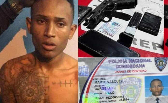 Policía apresa un raso de la institución mientras realizaba un robo en Bonao