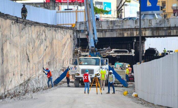 Obras en desnivel de la 27 de Febrero con Máximo Gómez terminarán en abril, según MOPC