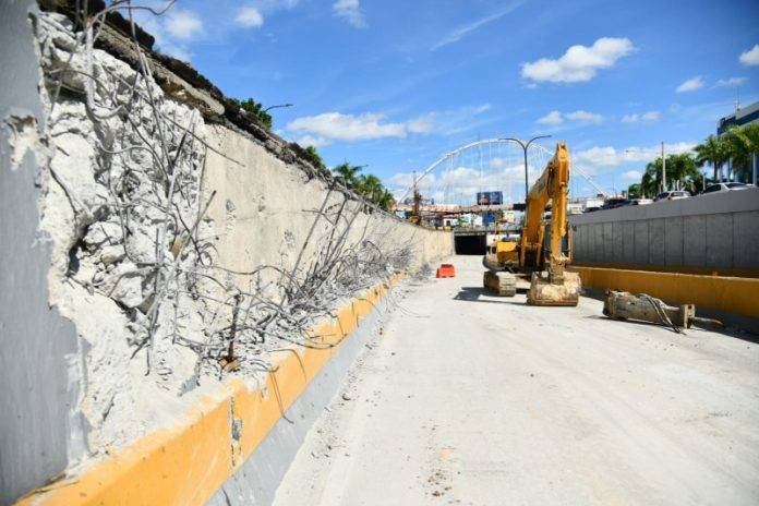 Desde hoy, tránsito en paso a desnivel de la 27 de Febrero será restringido por reconstrucción