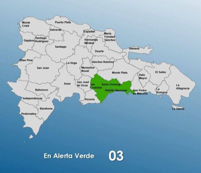 San Cristóbal, Santo Domingo y el Distrito Nacional en alerta por vaguada