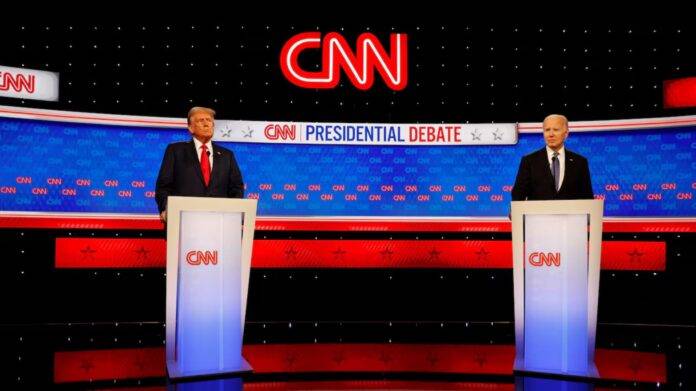 Biden y Trump se enfrentan sobre inflación y migración en primer debate presidencial