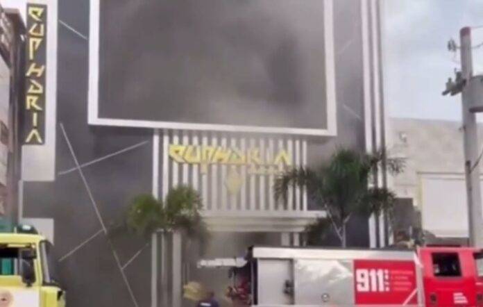 Se reporta incendio en la Discoteca Euphoria de la Ave. Venezuela: bomberos se encuentran sofocando el siniestro