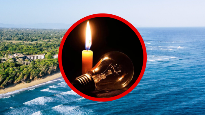 Denuncian EDENORTE mantiene a Playa Encuentro sin luz por más de 24 horas; en negocios se han dañado neveras y alimentos