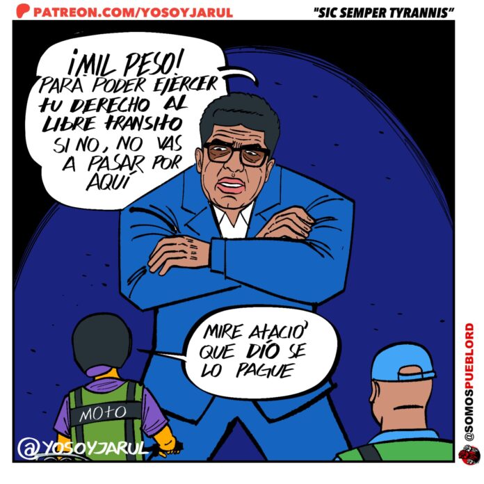 Caricatura Sic Semper Tyrannis de Yosoyjarul 15 enero 2025