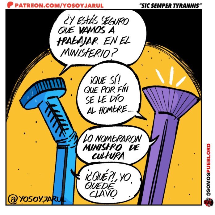 Caricatura Sic Semper Tyrannis de Yosoyjarul 07 enero 2025