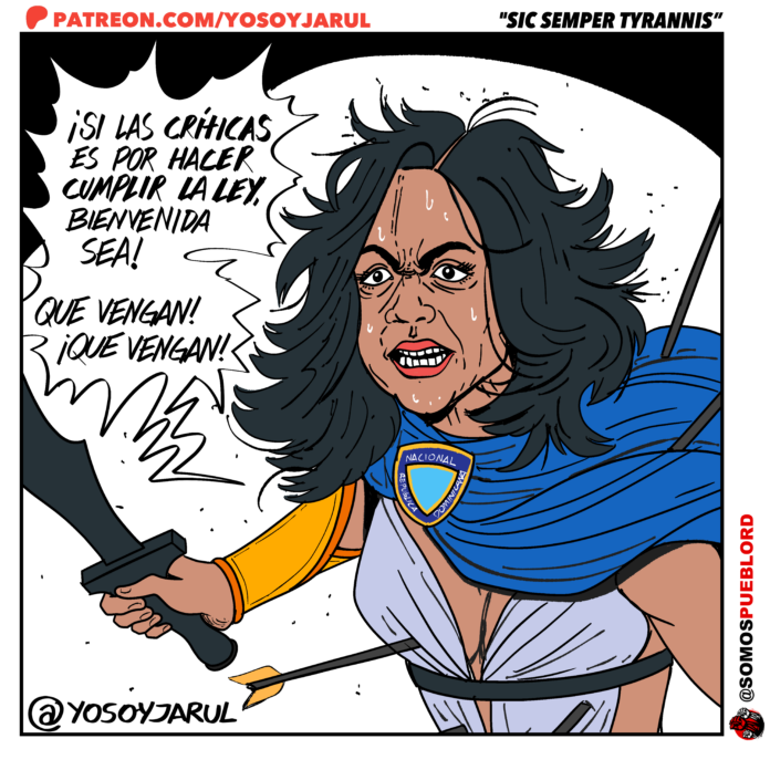 Caricatura Sic Semper Tyrannis de Yosoyjarul 14 enero 2025