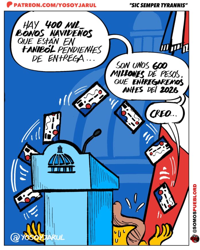 Caricatura Sic Semper Tyrannis de Yosoyjarul 24 enero 2025