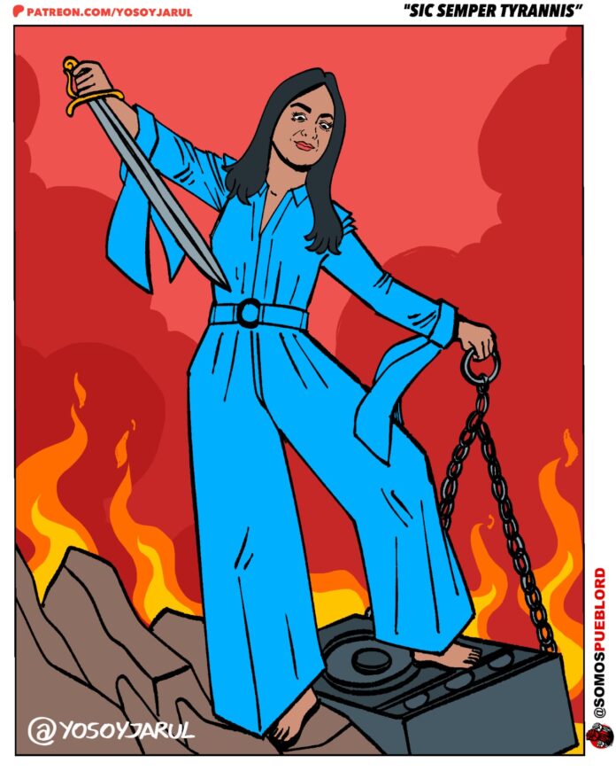 Caricatura Sic Semper Tyrannis de Yosoyjarul 29 enero 2025