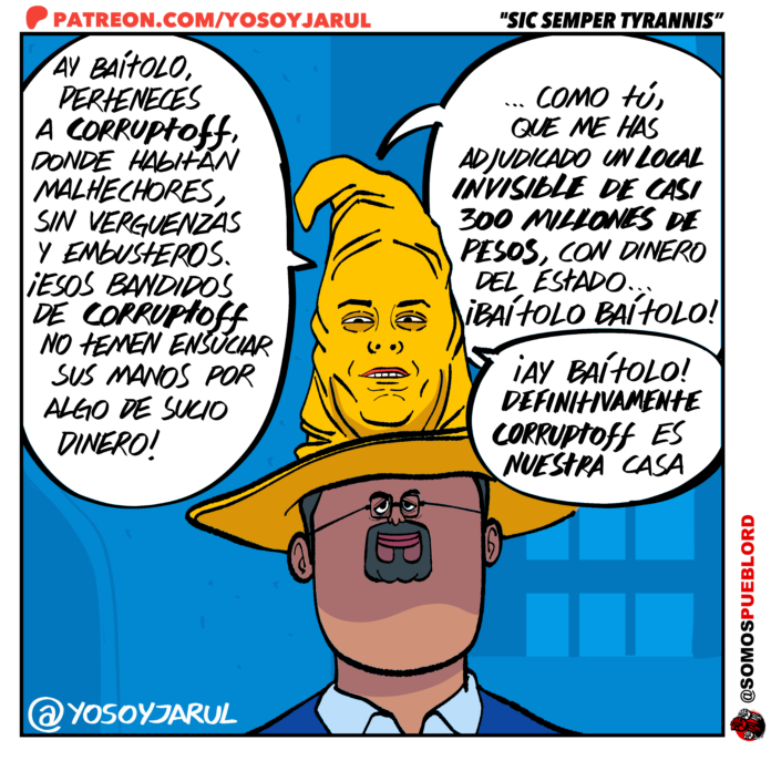 Caricatura Sic Semper Tyrannis de Yosoyjarul 20 enero 2025