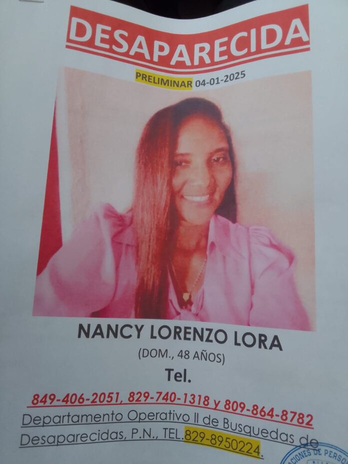 ¿La has visto? Nancy Lorenzo se encuentra desaparecida desde el 3 de Enero