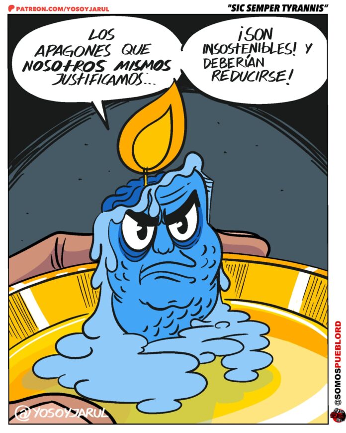 Caricatura Sic Semper Tyrannis de Yosoyjarul 11 febrero 2025