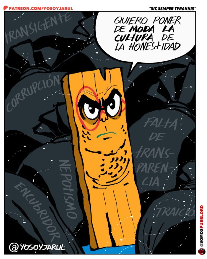 Caricatura Sic Semper Tyrannis de Yosoyjarul 18 de febrero 2025