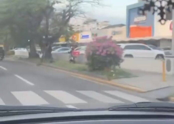 Denuncian a motorista de delivery por transitar en vía contraria en horario pico