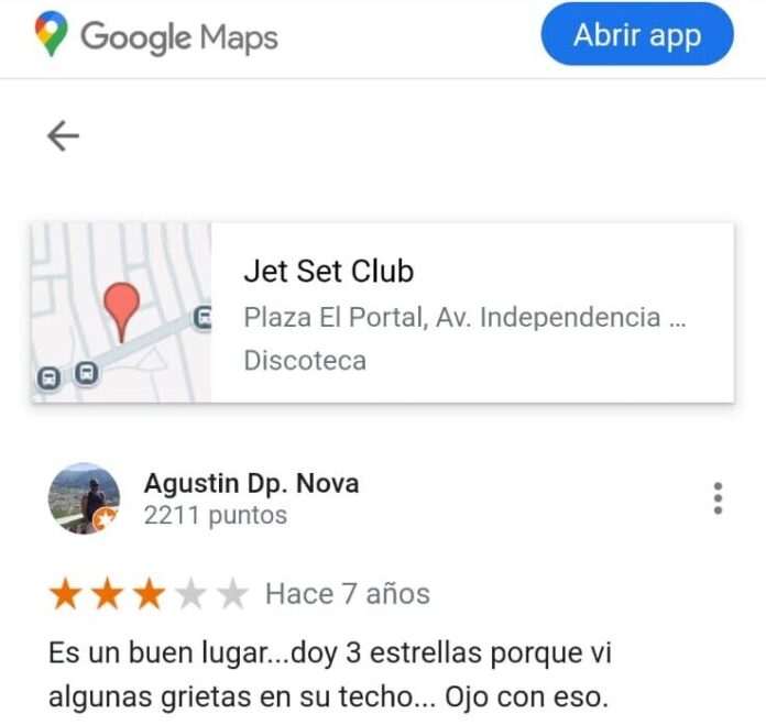 Hace 7 años clientes del Jet Set advertían problemas en el techo