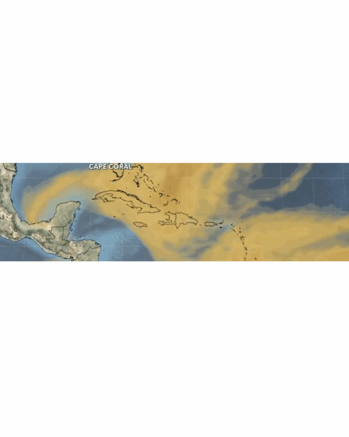 Polvo del Sahara impactará territorio dominicano esta semana; sensación térmica podría superar los 39 °C.