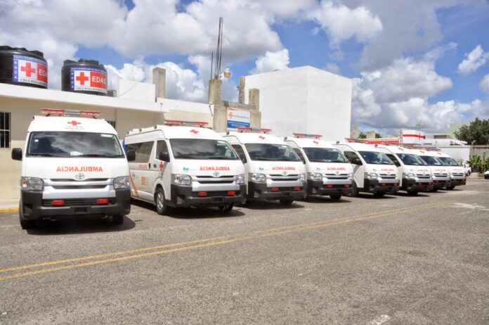 Gobierno alquila ambulancias a la Cruz Roja por más de RD$1,000 millones para el sistema 9-1-1.
