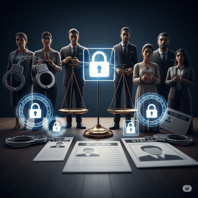 Ocho personas enfrentan cargos por presunto fraude bancario y robo de identidad; tribunal impone medidas de coerción.