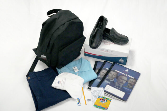 Esto es lo que trae el kit escolar gratuito que entrega el Inabie para el año escolar 2025-2026