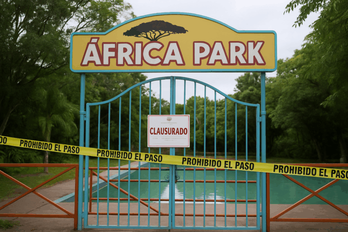 Clausuran centro recreativo África Park tras muerte de menor por ahogamiento.