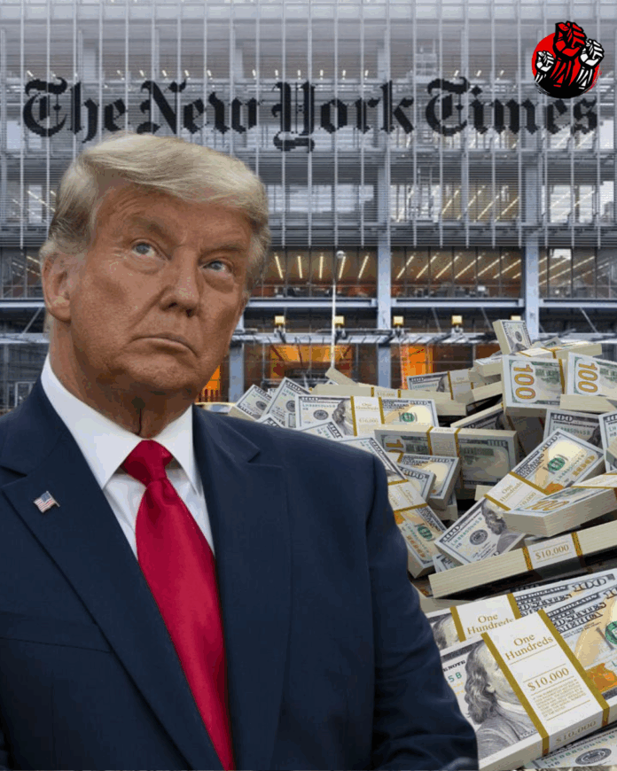 Trump demanda por difamación a The New York Times y exige 15,000 millones de dólares