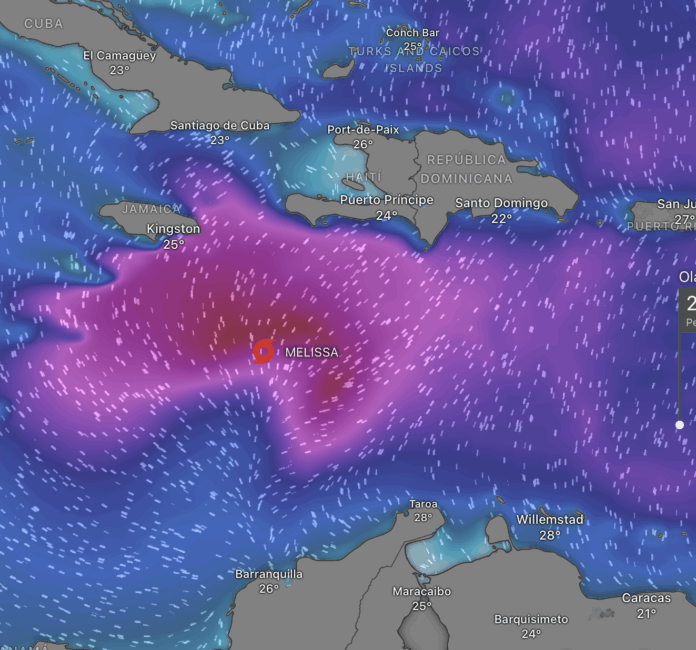 Melissa no se mueve y las lluvias seguirán este viernes