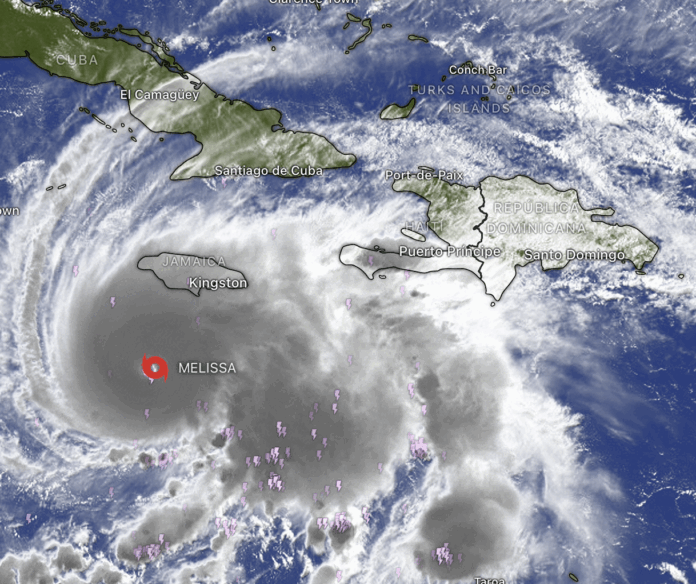 Huracán Melissa alcanza categoría 5 y amenaza seriamente a Jamaica y el Caribe