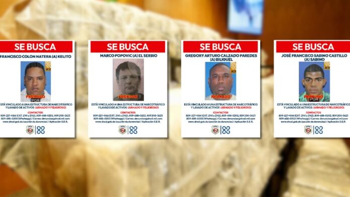 Ministerio Público y DNCD buscan a un serbio y tres dominicanos por presunta red de narcotráfico