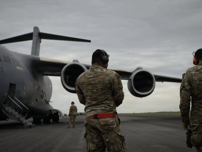 Aviadores de EE. UU. habilitan base provisional en el Aeropuerto de Las Américas