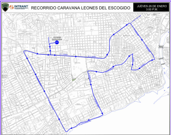 DIGESETT informa sobre rutas de la caravana de los Leones del Escogido en coordinación con el INTRANT