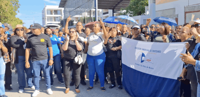 ADP protesta en San Pedro de Macorís por supuesta apropiación de centro educativo por el Infotep