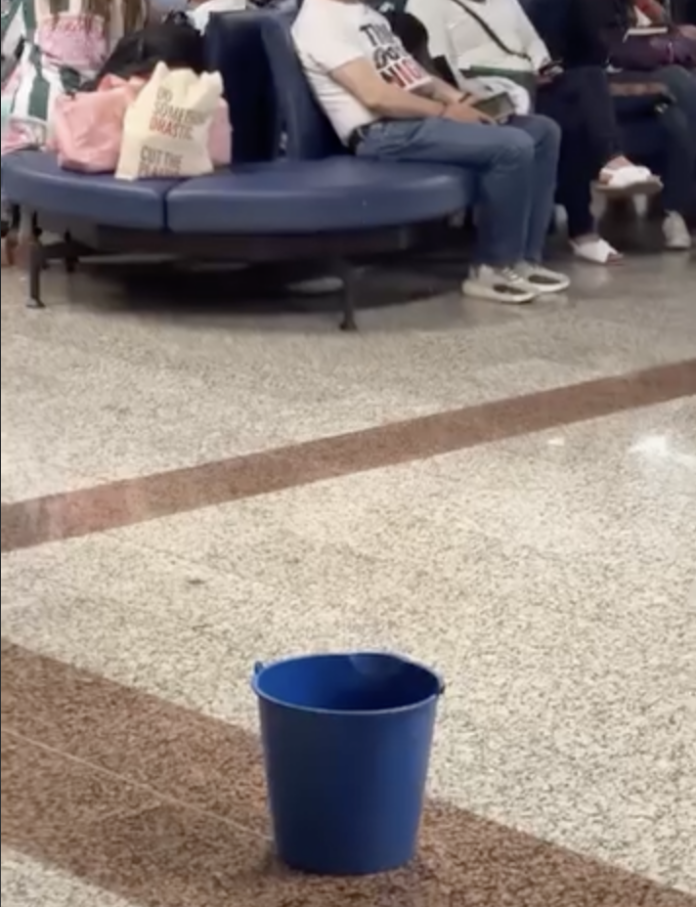 Reportan filtraciones en el Aeropuerto Internacional de Las Américas tras breves lluvias