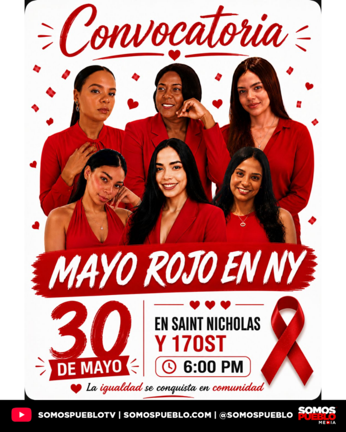 Activistas convocan a manifestación «Mayo Rojo en NY» contra los feminicidios en la República Dominicana