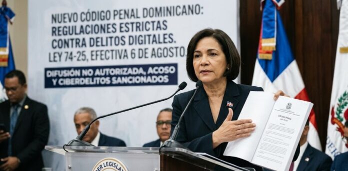 Nuevo Código Penal dominicano tipifica delitos digitales con penas de hasta 10 años por difusión de videos, imágenes o audios sin consentimiento