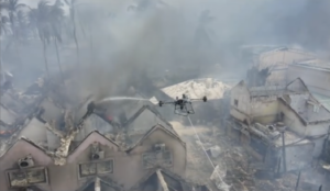 Despliegan drones del 9-1-1 para coordinar respuesta ante incendio en hotel de Bayahíbe